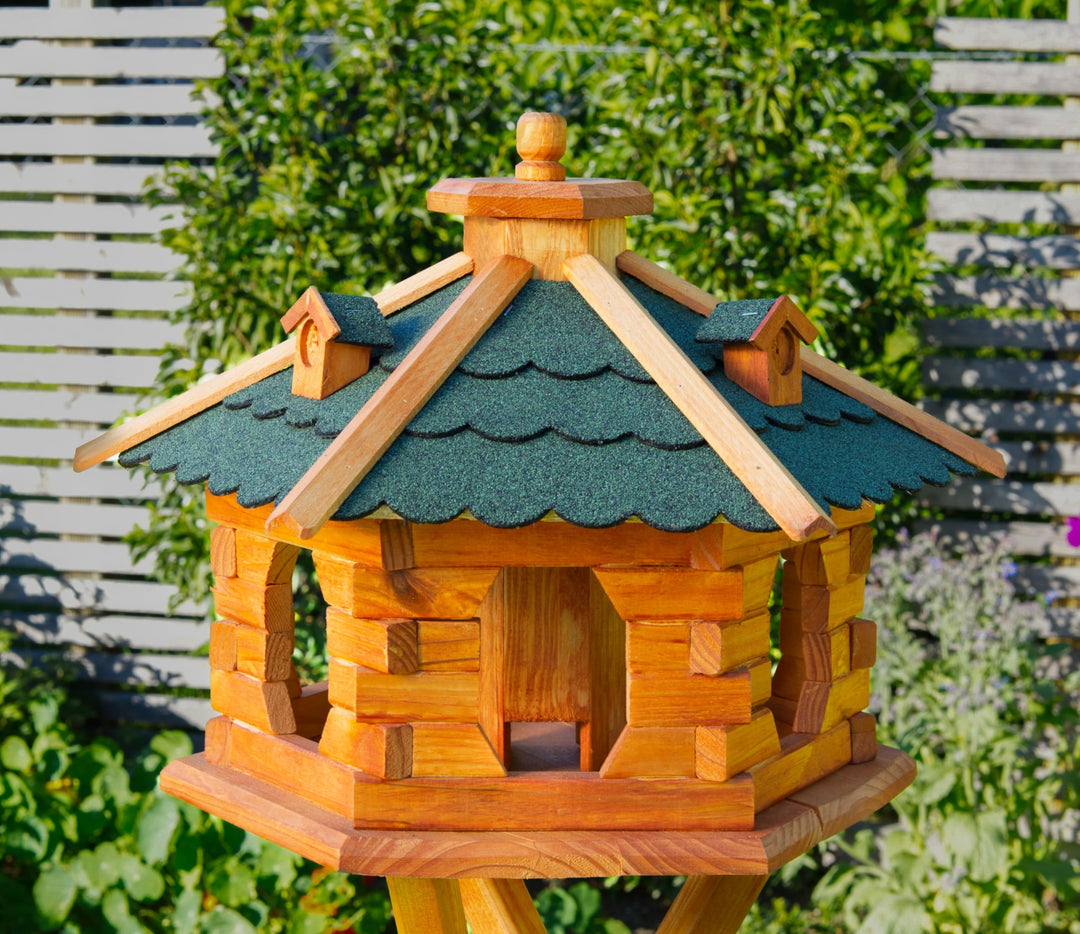 XXL Vogelhaus Vogelvilla mit Gauben Nr16 Dach grün