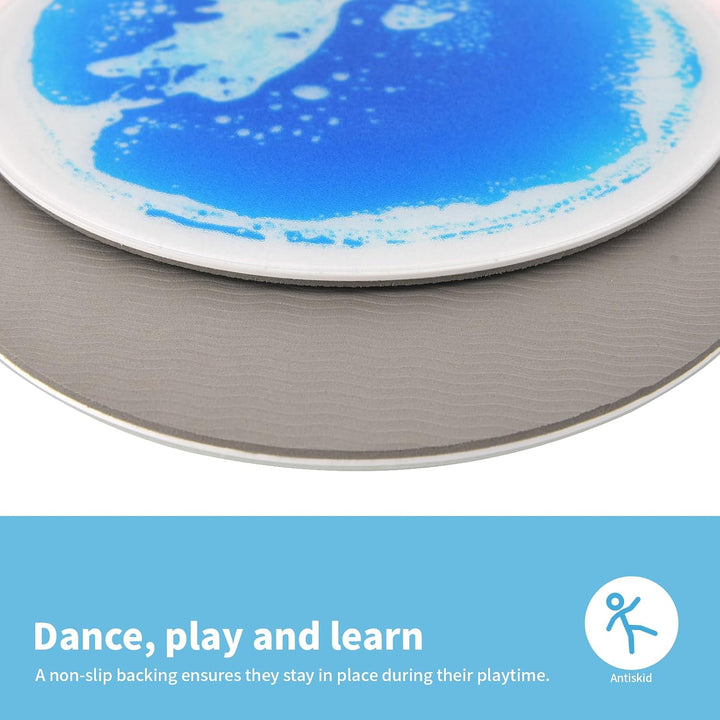 Art3d 9 stück runde sensorische Bodenfliesen für Kinder Kleinkinder und Kinder Bunte flüssige sensor
