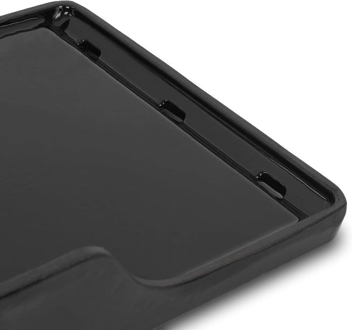 BBQ-Toro Gusseisen Grillplatte emailliert | 25,5 x 42,5 cm | BBQ Plancha, Grillplancha | Rechteckig,