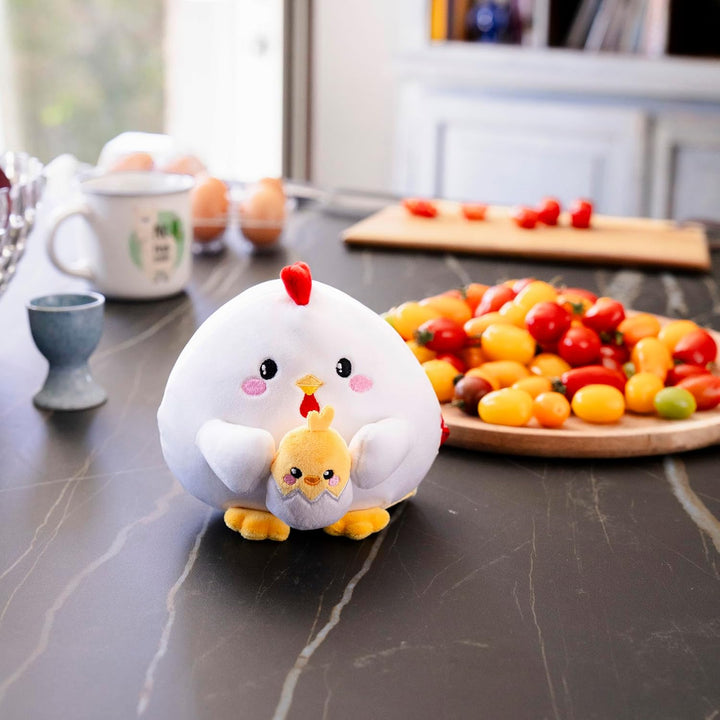 Legami - Super Soft Plush Plüsch, Hen Thema, Mini Grösse, mit personalisierbarer ID Karte, Steht all