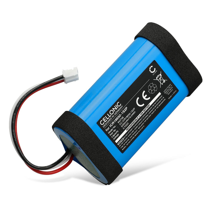 CELLONIC, Lautsprecherakku kompatibel mit Philips BT6000 (5200mAh, 3.7V) Ersatzakku ICR18650-1S2P