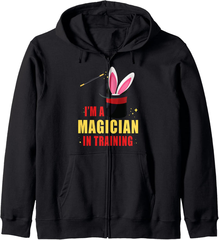 I'm a Magician in Training - Magic Wand - Hat Bunny Kapuzenjacke