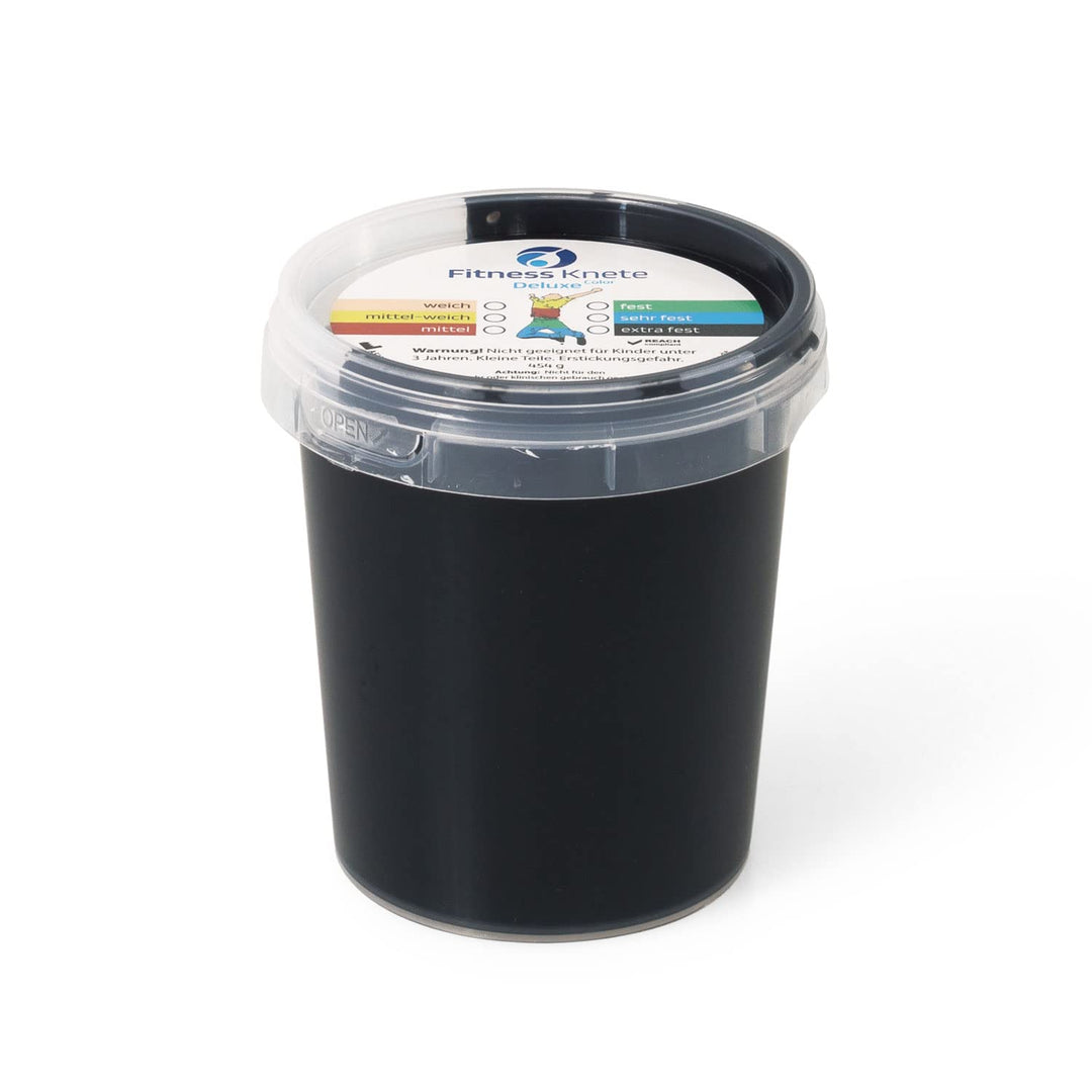 Deluxe Color | 454g | Stärkenauswahl | Handtrainer | Fingertrainer schwarz = extra fest, schwarz = e