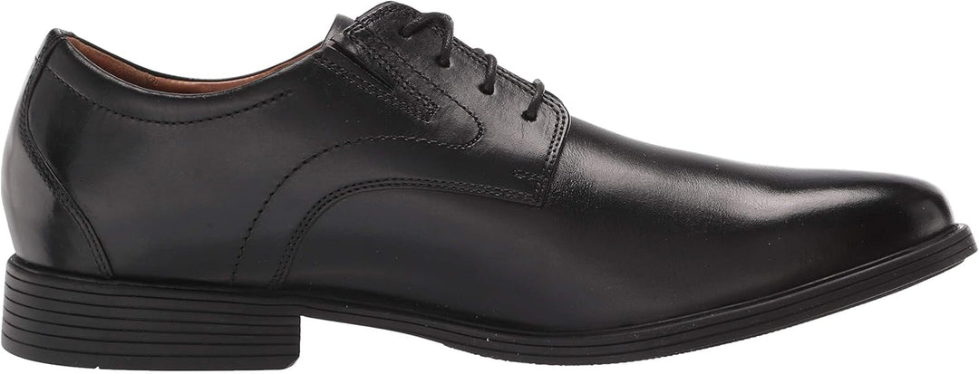 Clarks Whiddon Plain Toe Schnürhalbschuh für Herren, Oxford 39.5 EU Schwarzes Leder, 39.5 EU Schwarz
