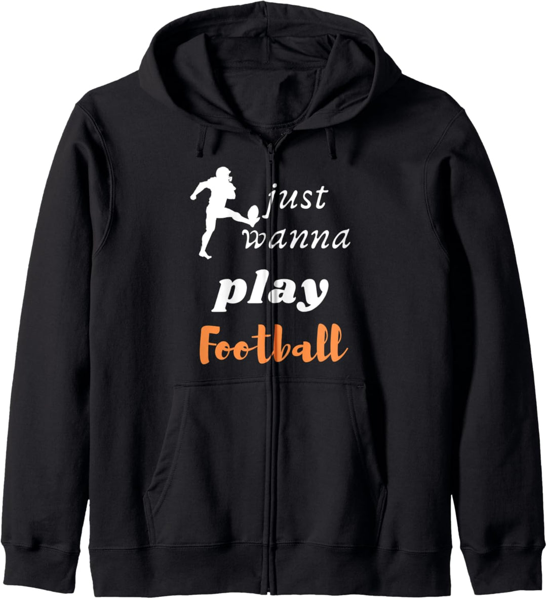 Ich möchte nur Baseball Sports Player Design spielen Kapuzenjacke