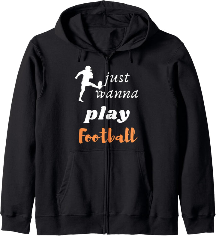 Ich möchte nur Baseball Sports Player Design spielen Kapuzenjacke