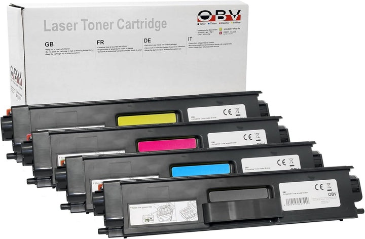 OBV 4X kompatibler Toner als Ersatz für Brother TN-423BK TN-423Y TN-423C TN-423M für Brother DCP-L84