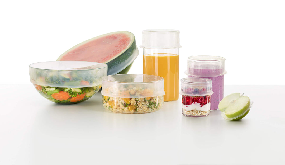 Lékué Flexibler Silikon, wiederverwendbar, 6 Stück. Set beinhaltet: (2) 8,5 cm 11,5 cm 15 cm 20 cm,