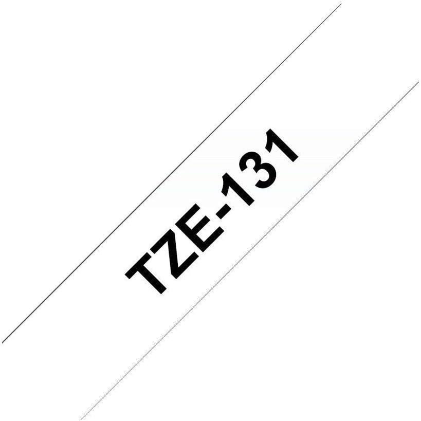 Brother Original P-touch Schriftband TZe-241 18 mm, schwarz auf weiss (kompatibel mit Brother P-touc