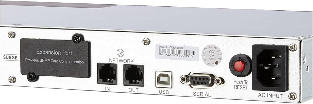 CyberPower Systems OR600ERM1U Line-Interactive, Green Power UPS 600VA/360W Rack/ 4.0W/ Energy Saving