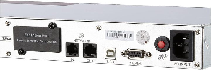 CyberPower Systems OR600ERM1U Line-Interactive, Green Power UPS 600VA/360W Rack/ 4.0W/ Energy Saving