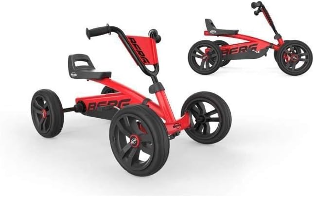 BERG Pedal-Gokart Buzzy Red | Kinderfahrzeug, Tretauto, Sicherheit und Stabilität, Kinderspielzeug g