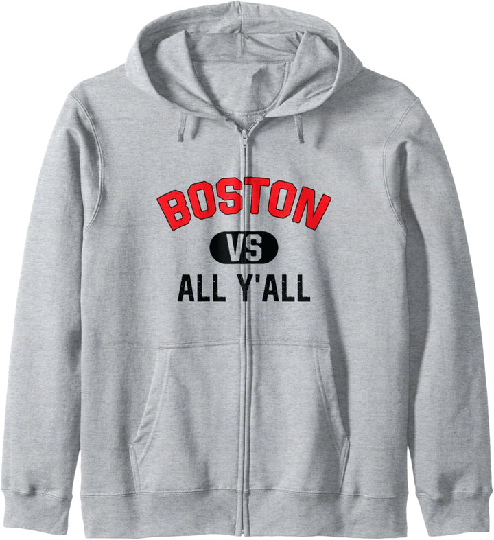 Boston gegen all Y'All - Lustiges Boston Kapuzenjacke