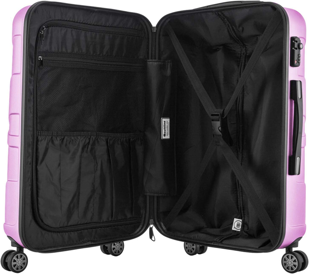 Suitline Handgepäck Hartschalen-Koffer Koffer Trolley Rollkoffer Reisekoffer, TSA, 55 cm, ca. 34 Lit