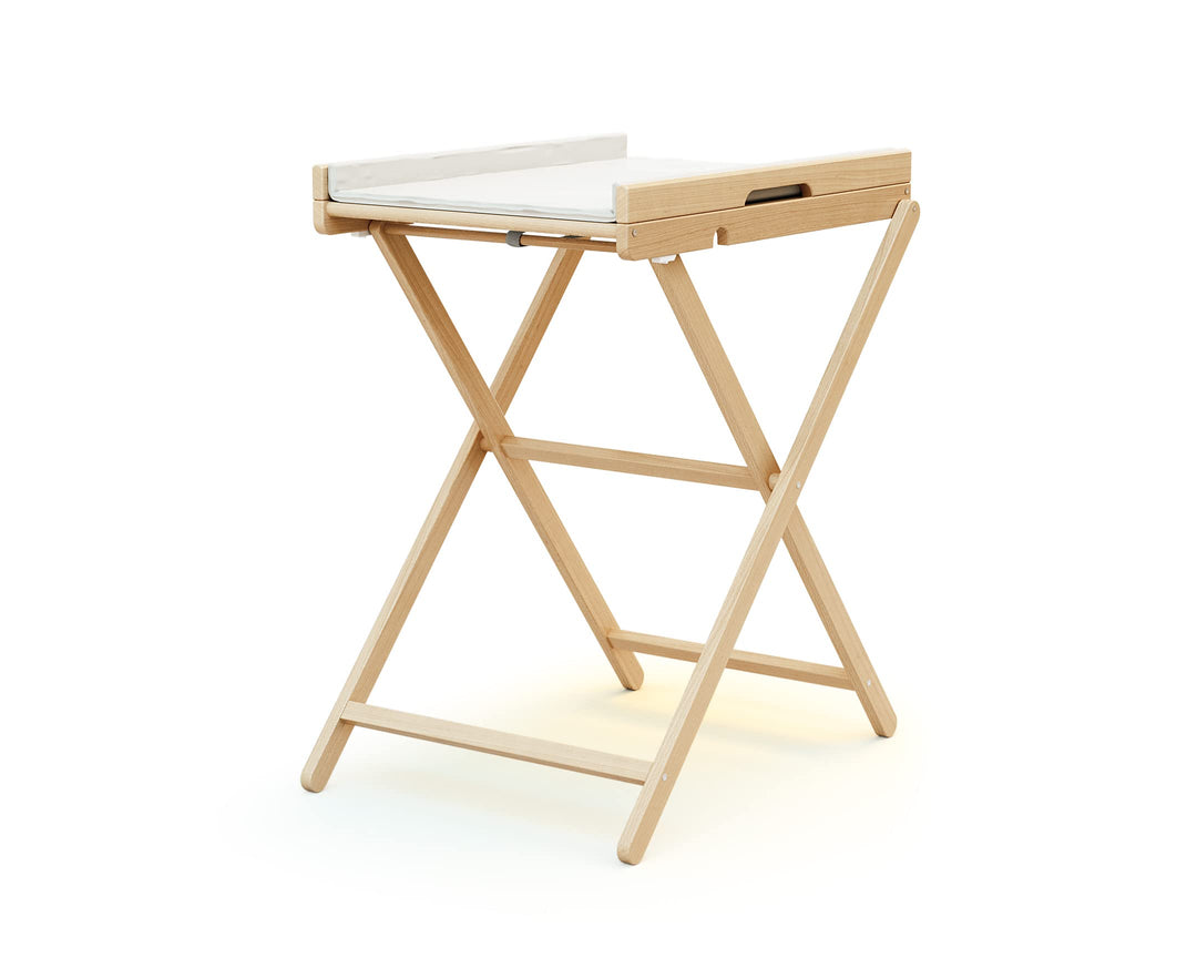 WEBABY - PALA Wickeltisch Lackierte Buche, Offene Masse (L x B x H): 78 x 58 x 90,5 cm, Masse zusamm