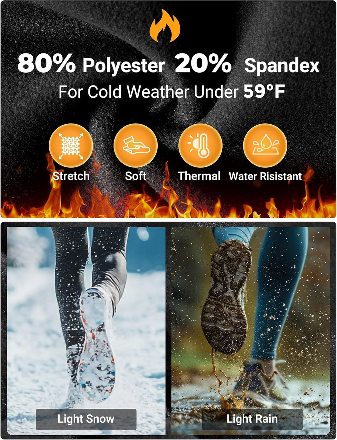 FitsT4 Sports Damen Winterreitleggings Fleece-Reithose Silikon Vollbesatz Reithose mit Reissverschlu