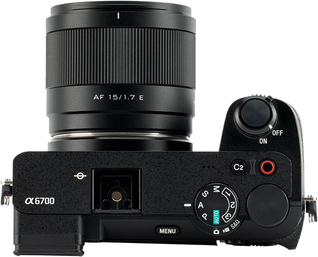 VILTROX 15mm F1.7 E, AF 15mm f1.7 E Mount Objektiv für Sony, APS-C Autofokus Prime Objektiv mit gros