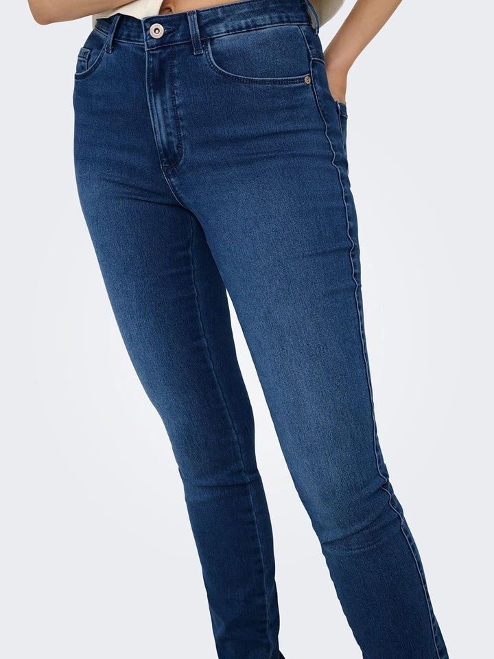 ONLY Female Skinny Jeans ONLROYAL Hohe Taille Skinny Fit Jeans Klassisch XS/34 Blau (Medium Blue Den