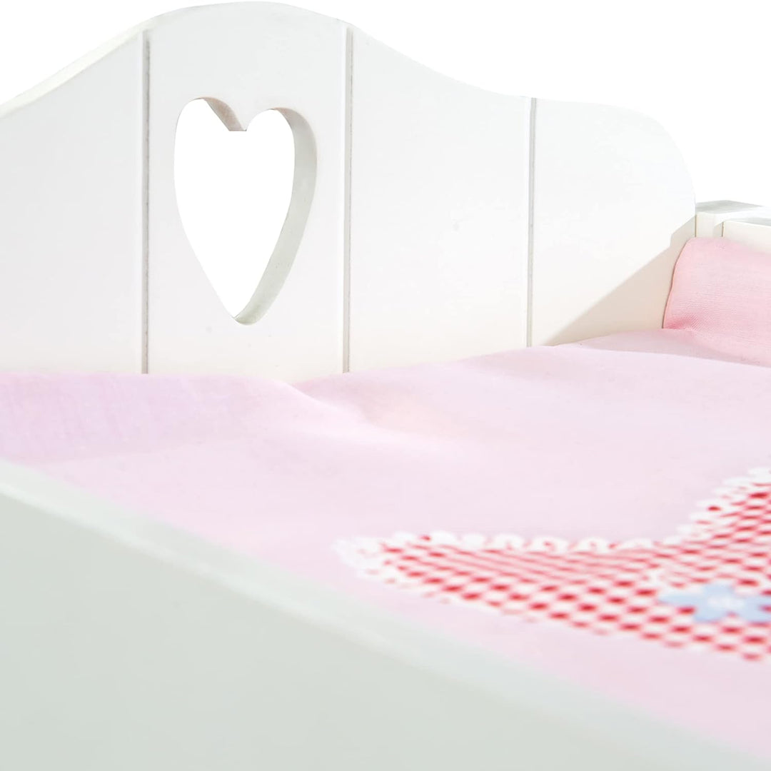 roba Puppenkommode und Puppenbett in einem, Puppenmöbel Serie „Fienchen“, Puppenmöbel inkl. textiler
