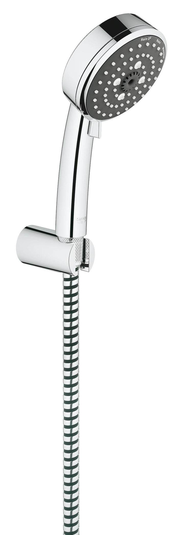 GROHE Vitalio Comfort 100 - Wandhalterset (wassersparend, 3 Strahlarten, Antikalk-System), chrom, 26