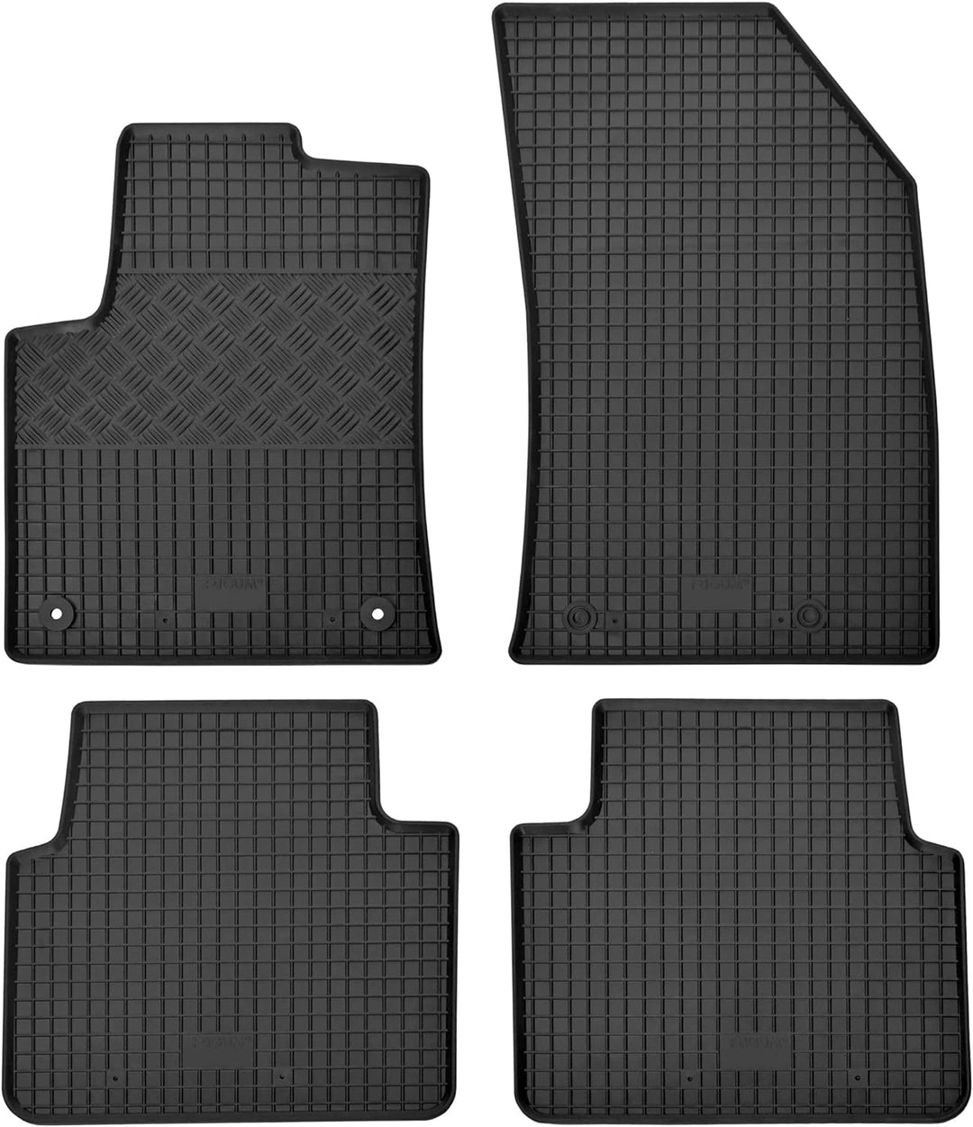 Passgenaue Kofferraumwanne und Gummifussmatten geeignet für OPEL Crossland X ab 2017 + Gurtschoner