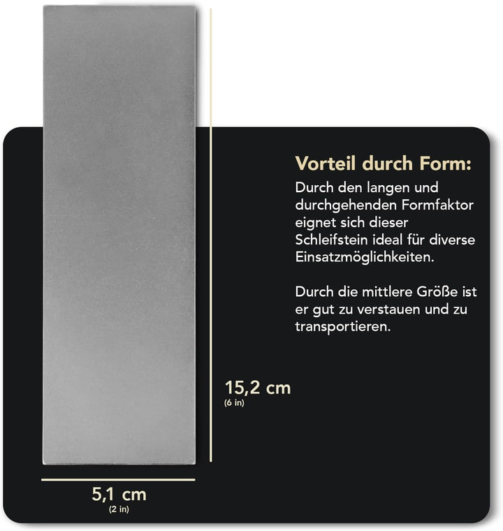 DMT Dia-Sharp Schärfblock mit durchgehender Diamantbeschichtung, extra-fein, 15,2 cm / 6 Zoll,