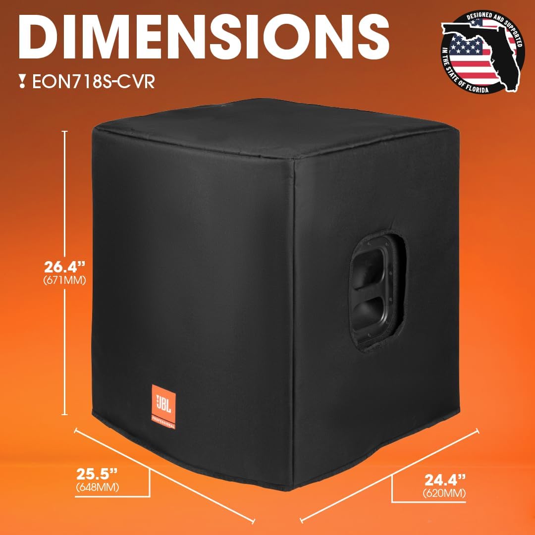 JBL Bags Lautsprecher-Schutzhülle für JBL EON 718S Powered 18-Zoll Subwoofer (EON718S-CVR) 718 Abdec