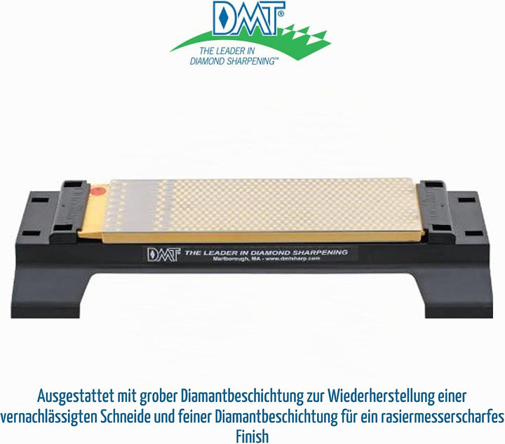 DMT DuoSharp plus Schärfstein – fein/grob mit Sockel, 20,3 cm / 8 Zoll, 1 Stück, WM8FC-WB