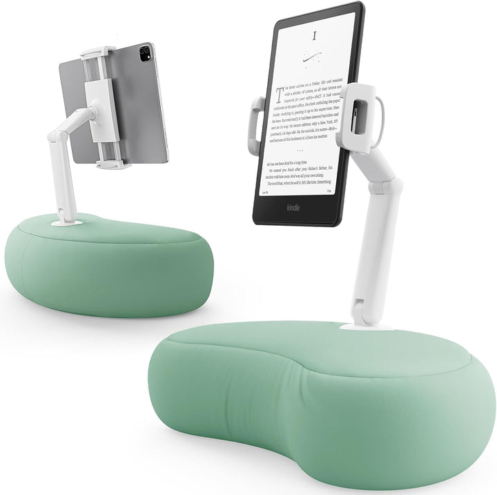 Tablet Kissen Halter, 360° Verstellbarer ipad Halterung Bett mit flexiblem doppelachsigem Arm, Table
