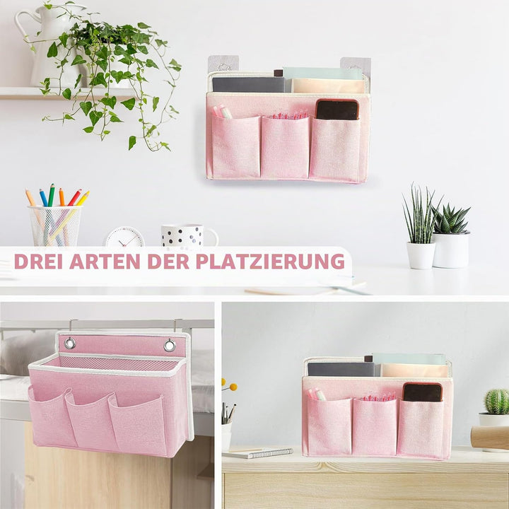 2 Stück Wand Organizer Tasche Hängekörbe Mit Grosser Mesh Abteilung Und 3 Taschen Tür Organizer Plat