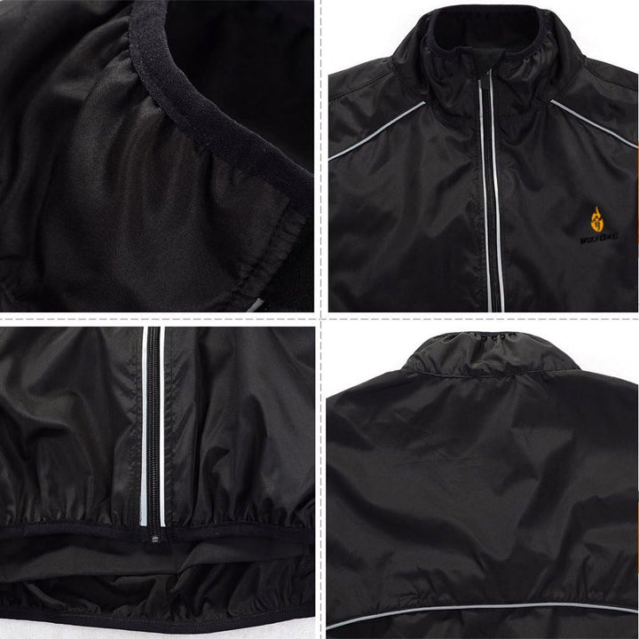 WOSAWE Herren-Fahrradjacke Winddichte wasserdichte MTB Mountainbike Jacket Für Radfahren, Joggen &amp; W