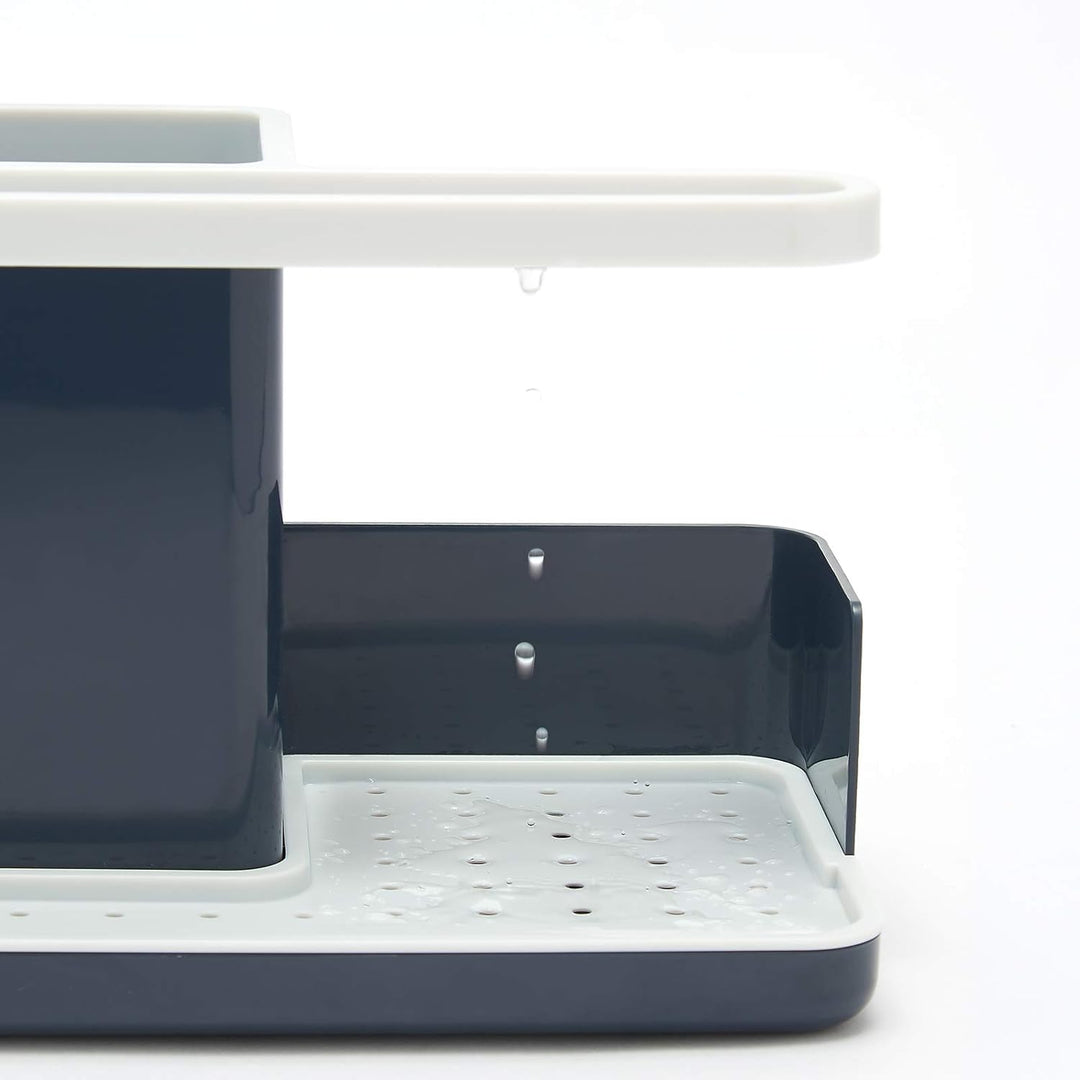 simplywire – Spülbecken-Caddy – Spülbecken-Organizer – Abnehmbare Auffangschale – Rutschfest – Grau