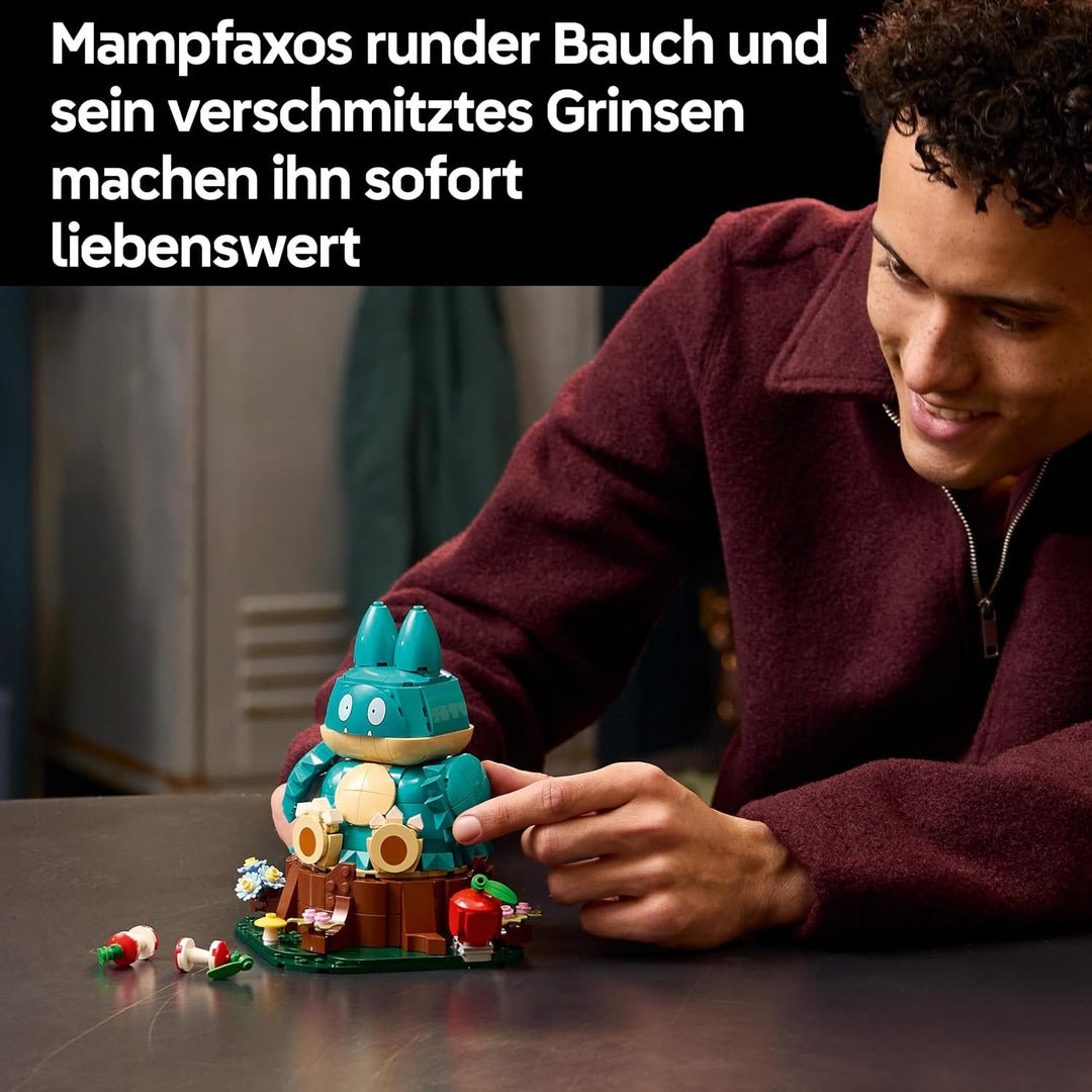 LEGO Pokémon Mampfaxo Figur - Modellbausatz für Erwachsene - Bauspielzeug aus dem Videospiel mit bew