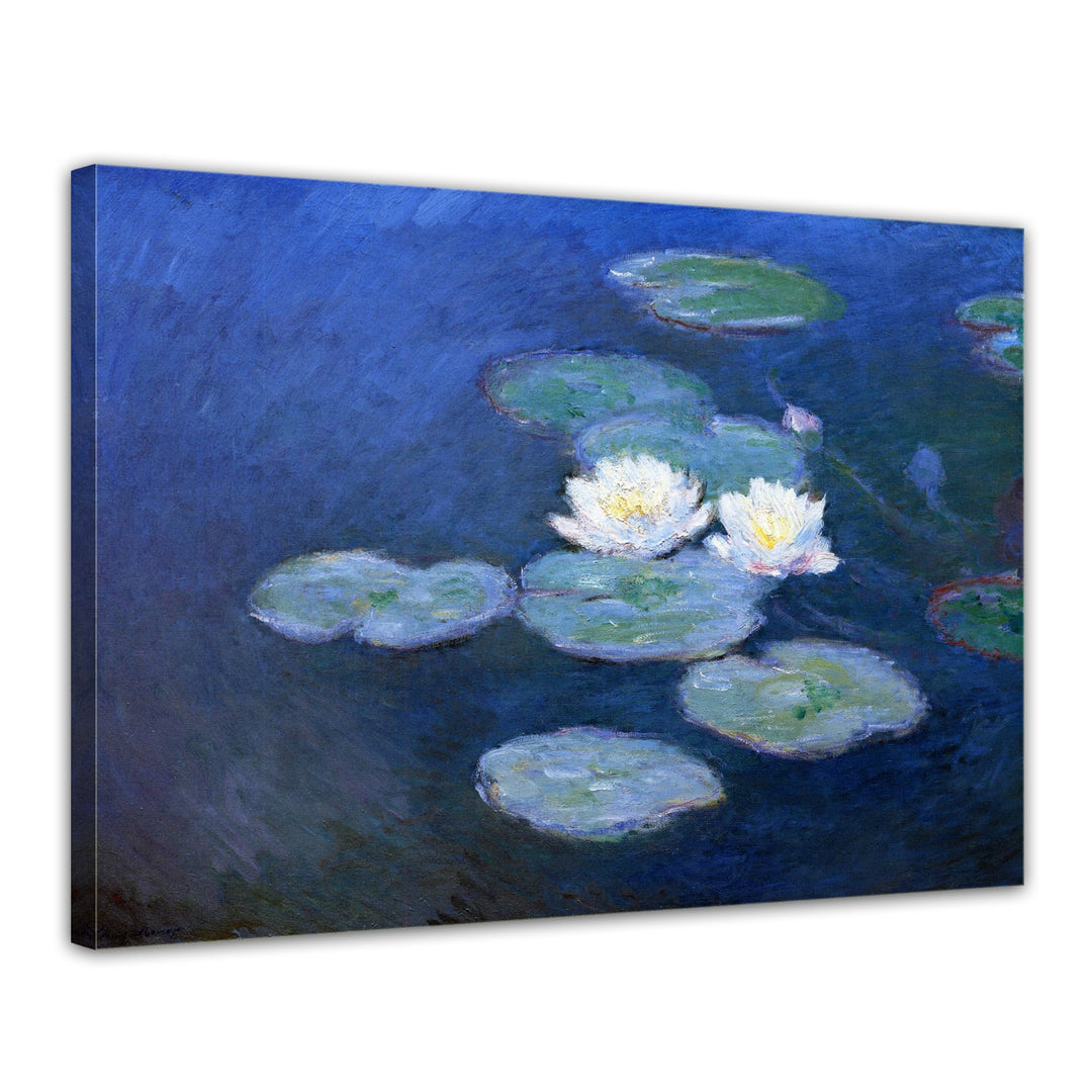 Bilderdepot24 Bild auf Leinwand | Claude Monet - Seerosen in 60x50 cm als Wandbild | Wand-deko Dekor