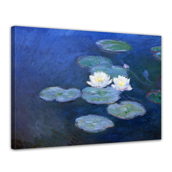 Bilderdepot24 Bild auf Leinwand | Claude Monet - Seerosen in 60x50 cm als Wandbild | Wand-deko Dekor