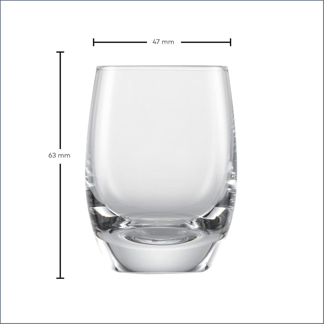 SCHOTT ZWIESEL Schnapsglas For You (4er-Set), zeitlose Shotbecher für Schnaps, spülmaschinenfeste Tr