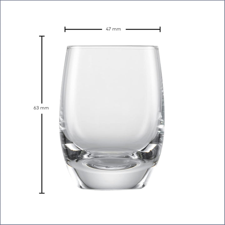 SCHOTT ZWIESEL Schnapsglas For You (4er-Set), zeitlose Shotbecher für Schnaps, spülmaschinenfeste Tr