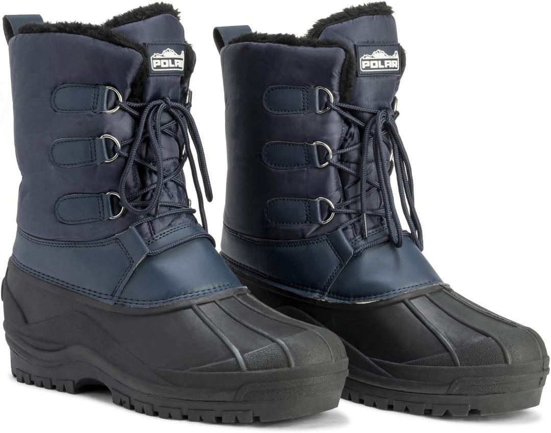 Polar Herren Dreck Schnüren Short Nylon Winter Schnee Regen Schnüren Wasserdicht Duck Stiefels 42 EU