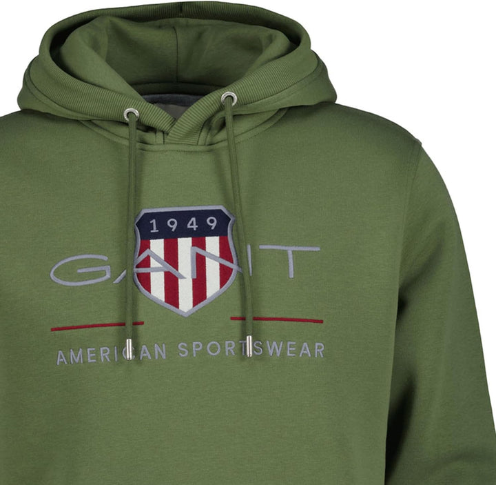 Gant Herren Reg Archive Shield Hoodie Kapuzenpullover S Dry Herb Green, S Dry Herb Green