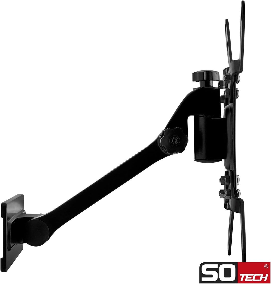 SOTECH TV Wandhalterung WH-02-43 1-armig mit Kabelmanagement | Ausschwenkbare, drehbare, neigbare TV