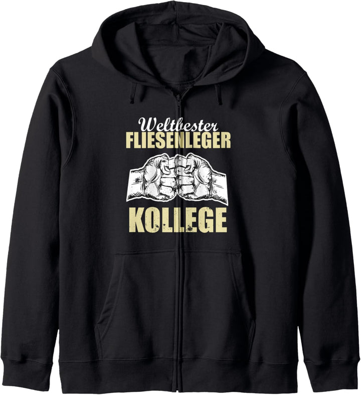 Weltbester Fliesenleger Kollege Kapuzenjacke