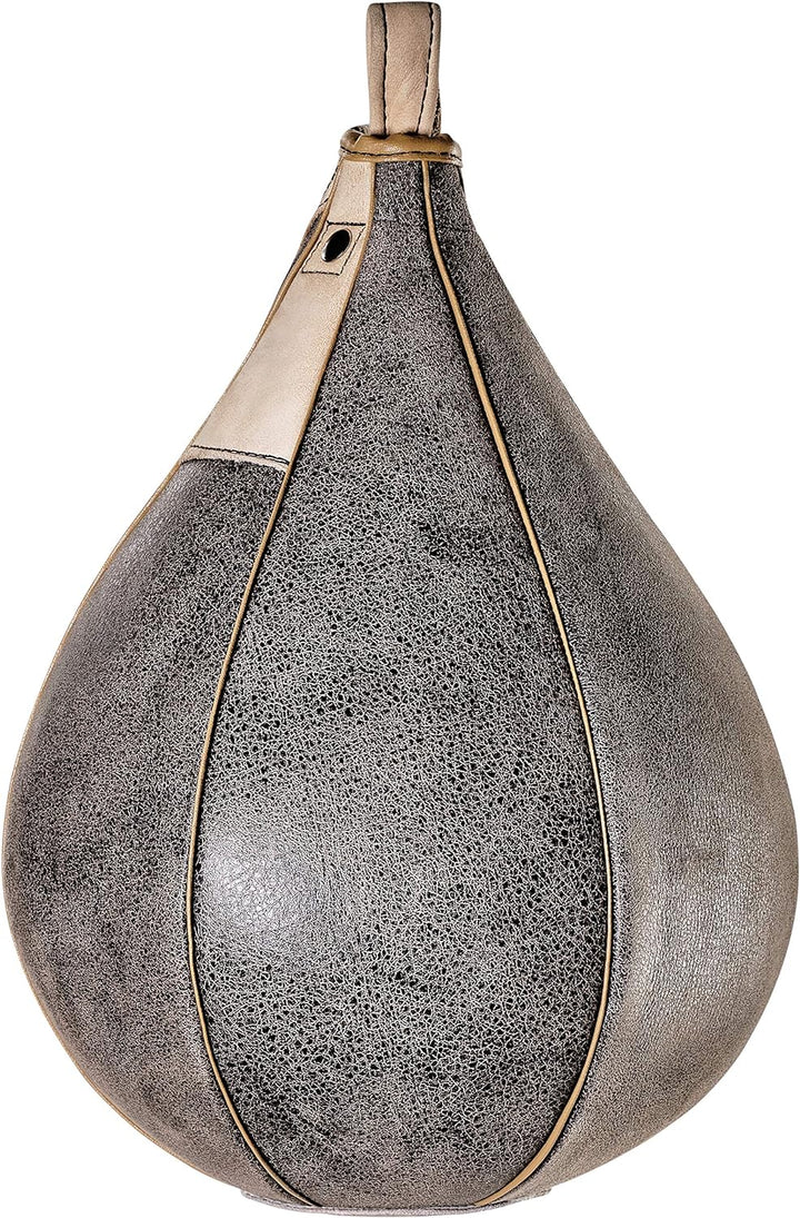Bad Company Speedball Plattform mit Rindsleder Retro Boxbirne medium zur Wandmontage I BCA-130