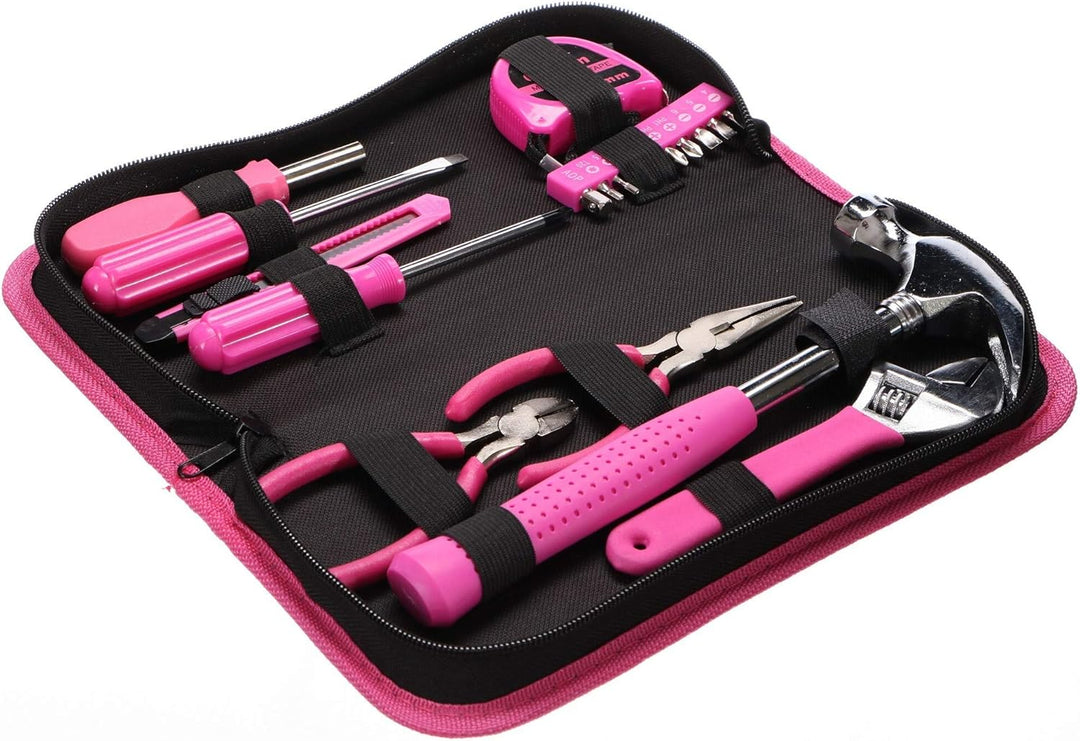 SIXTOL HOME PINK 20 Werkzeugset in einer Tasche | Für den Heimgebrauch | praktischen Werkzeug-Tasche