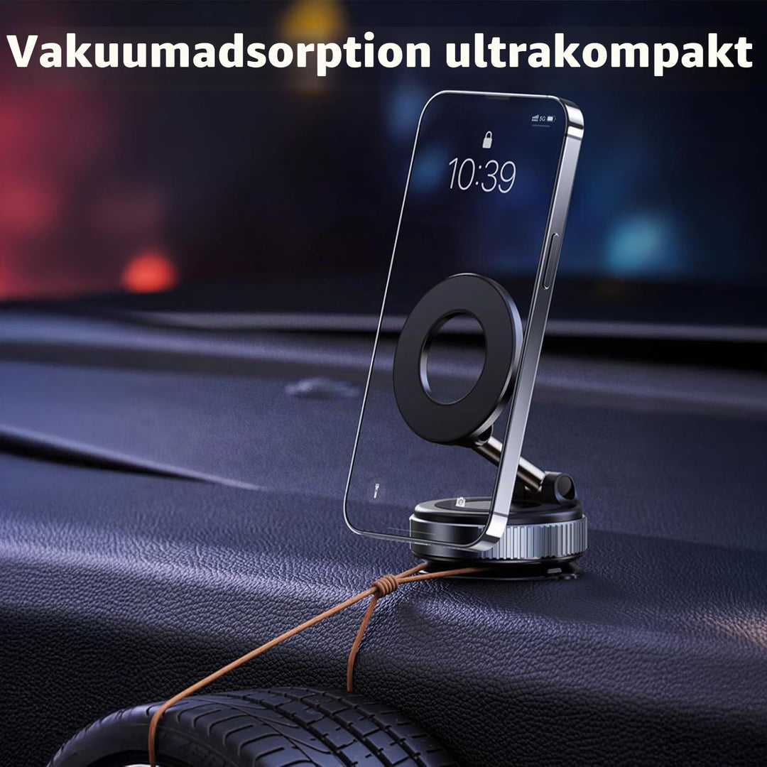 Vakuum Magnetische Handyhalterung fürs Auto, 2025 Vmag-S1, Saugnapf-Handyhalterung 360° drehbar, kla