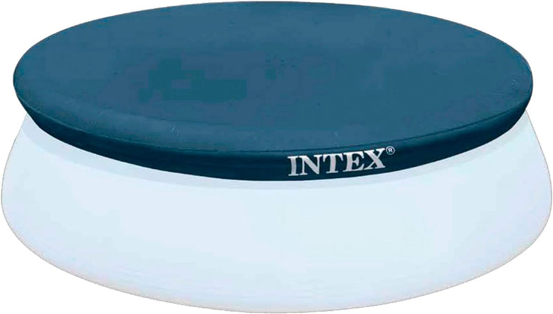 Intex Frame Pool Set Rondo Ø 244 x 51 cm, 28205NP & Easy Set Pool Cover - Poolabdeckplane - Ø 244 cm
