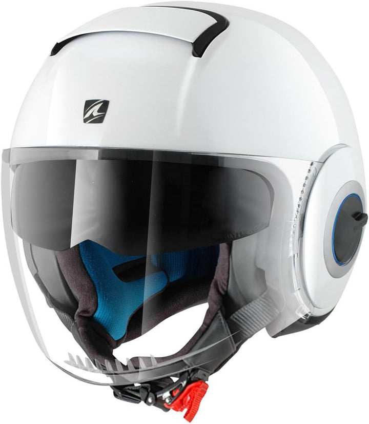 Shark Herren Nc Motorrad Helm (1er Pack) M (57/58) Weiss, M (57/58) Weiss