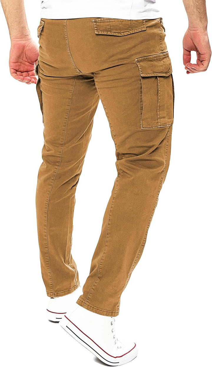 Yazubi Jayden - Herren Cargo Hose - Baumwoll Cargo Jeans 33W / 32L Braun (Toffee 181031), 33W / 32L