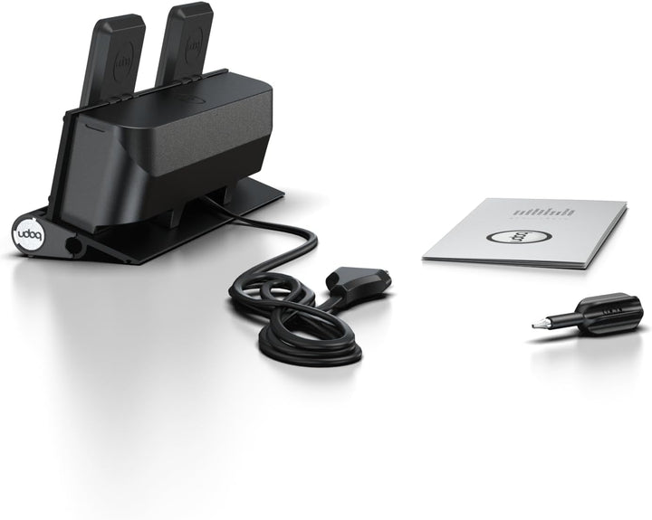 udoq 250 Ladestation für iPhone und AirPods, hochwertiges Design 4mm Aluminium, Lightning Kabel, dun