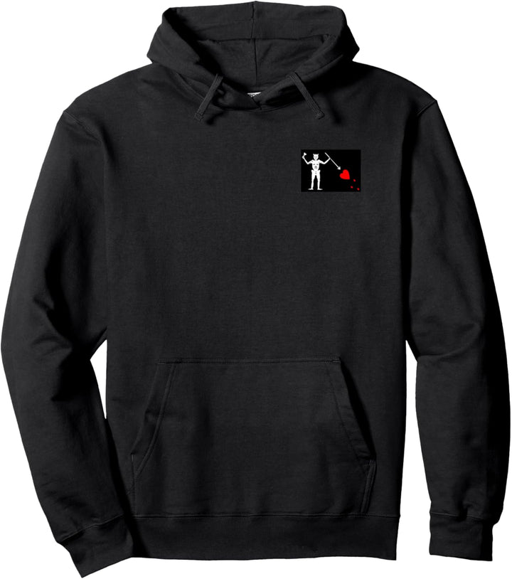 Flagge von Blackbeard Jolly Roger, Piratenflagge Pullover Hoodie
