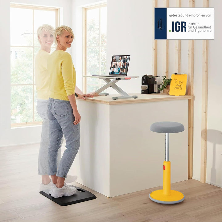 Leitz Schreibtisch-Aufsatz, Kompakter, Höhenverstellbarer Aufsatz für Laptops, TÜV- & IGR-zertifizie